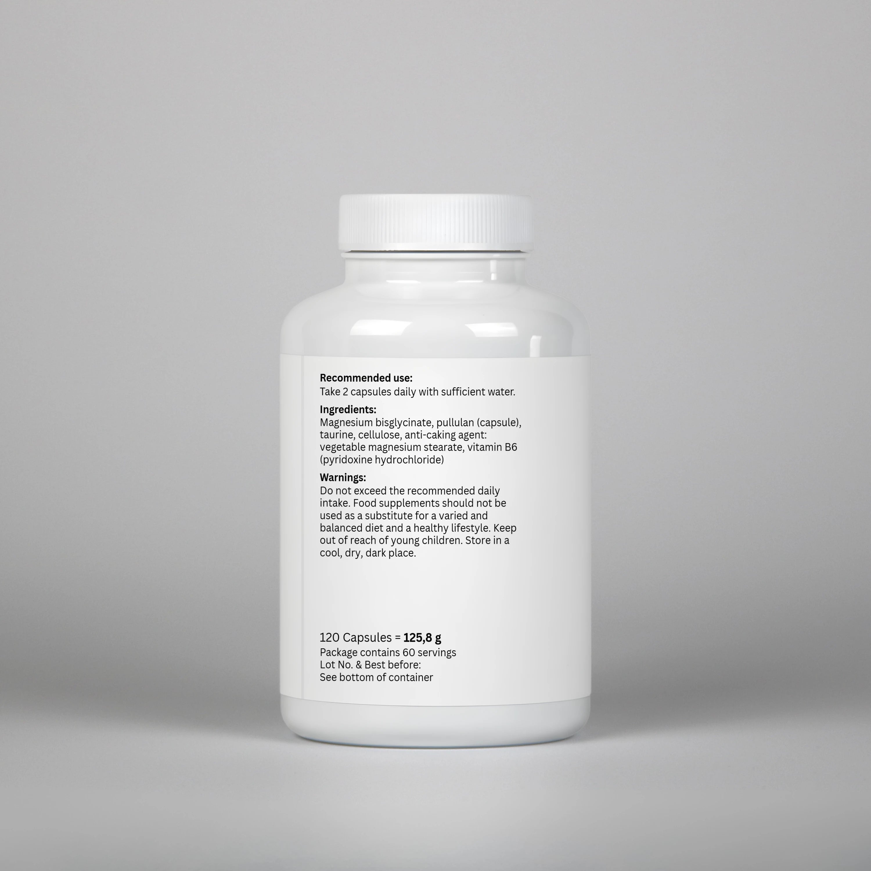 Magnesium Bisglycinate - 120 Capsules