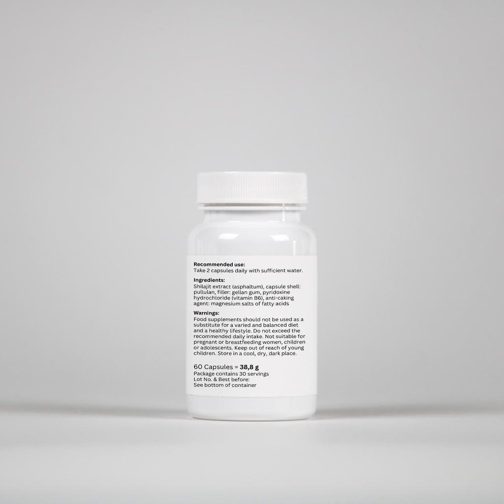 Shilajit + Vitamin B6 - 60 Capsules