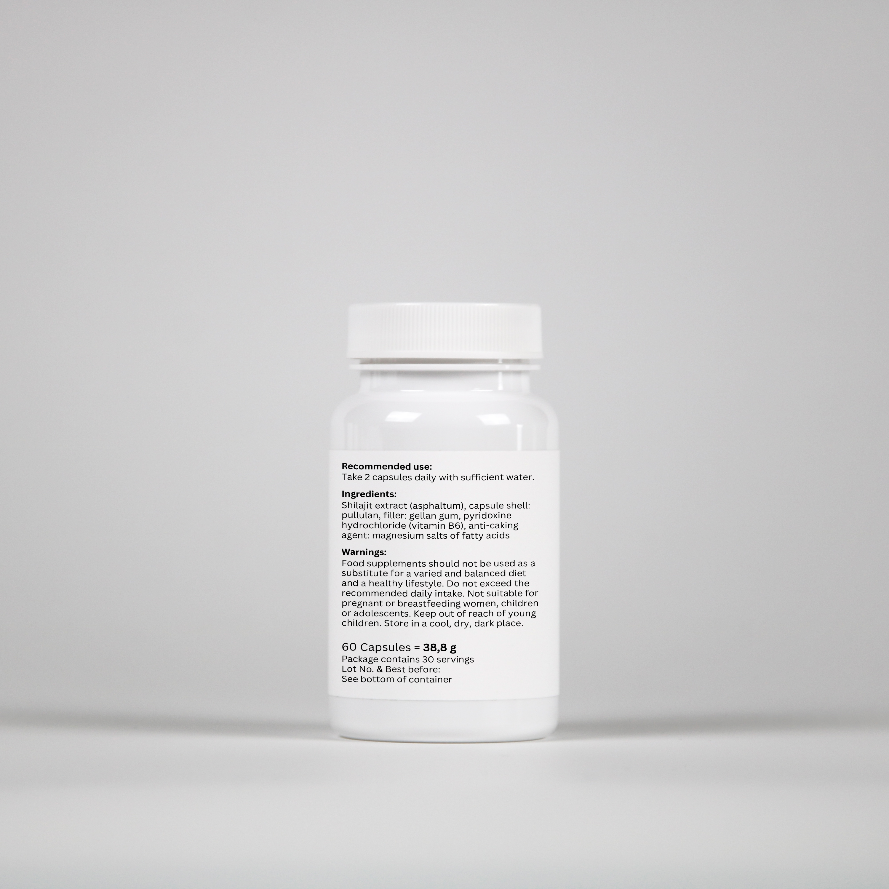 Shilajit + Vitamin B6 - 60 Capsules