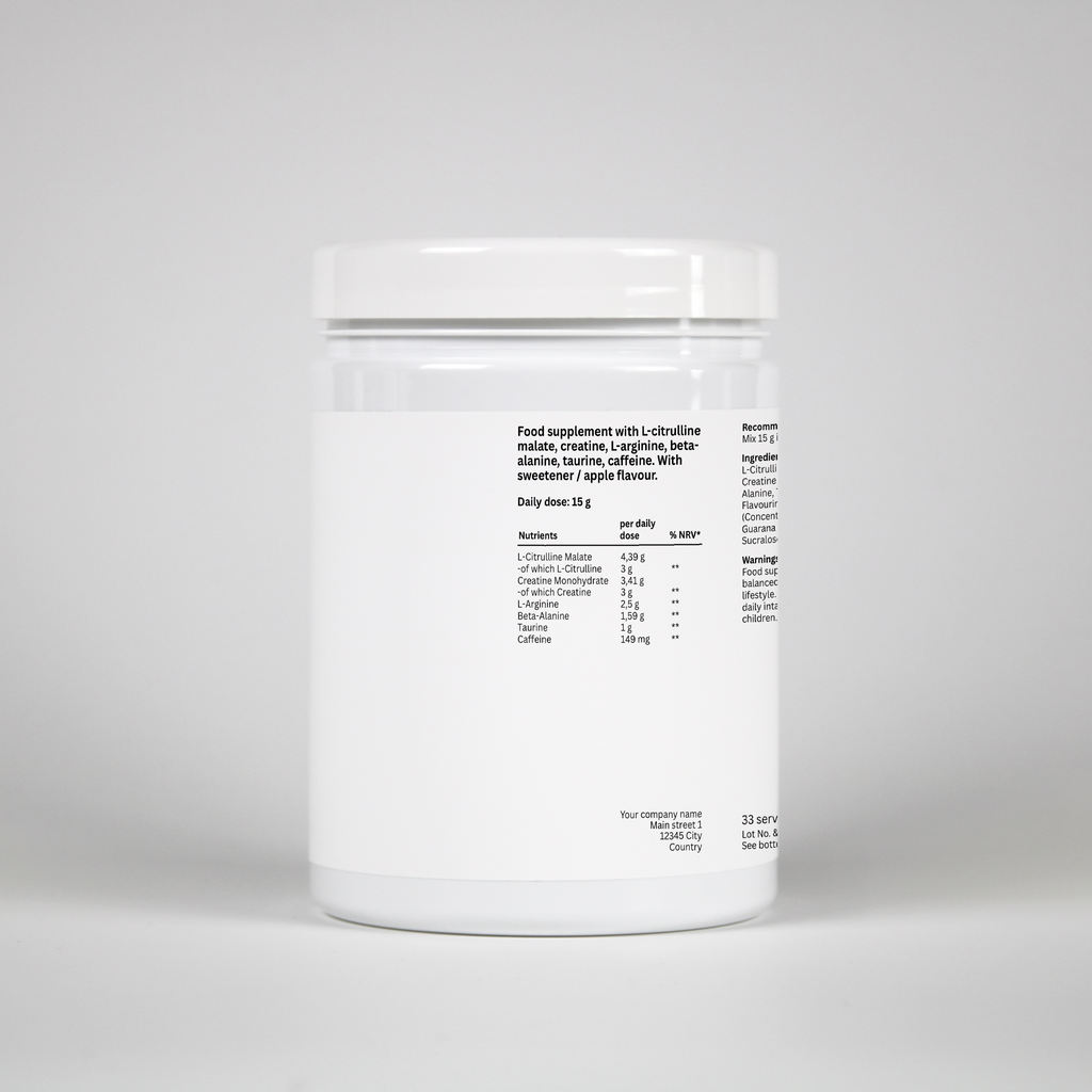 Pre-Workout Booster Green Apple - 500g