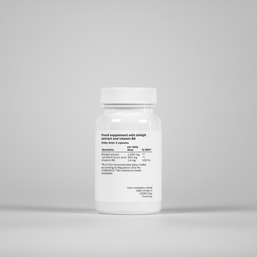 Shilajit + Vitamin B6 - 60 Capsules