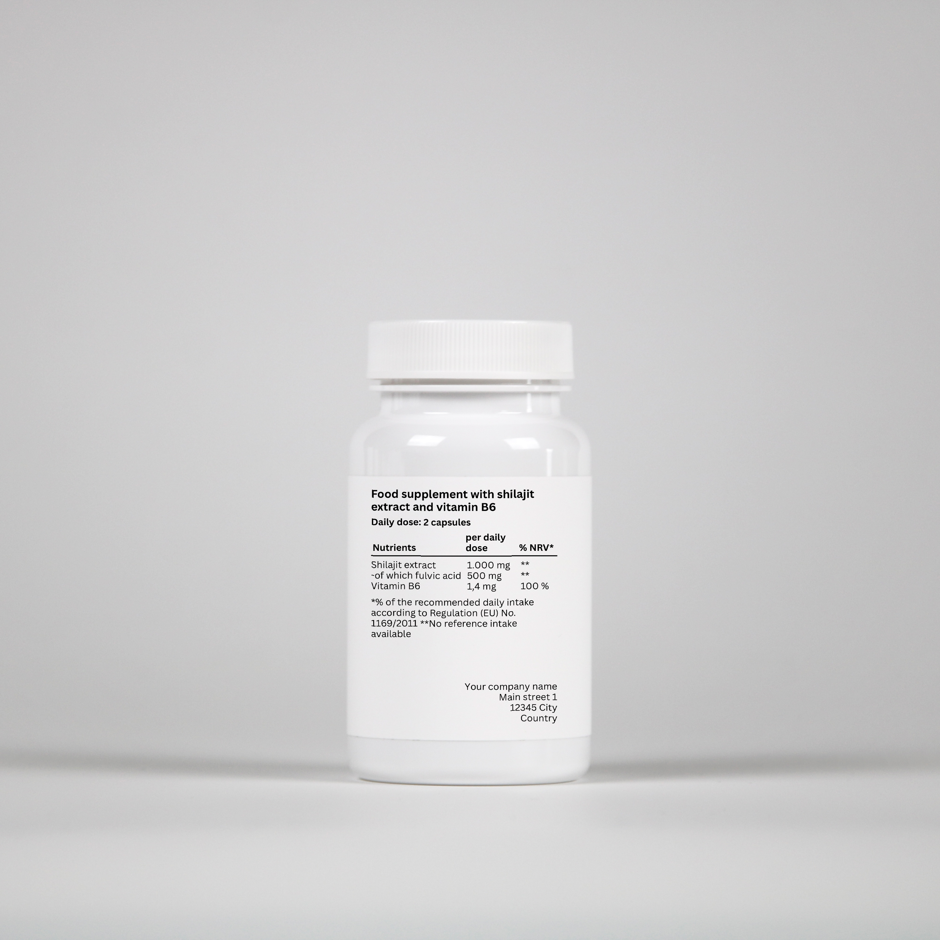 Shilajit + Vitamin B6 - 60 Capsules