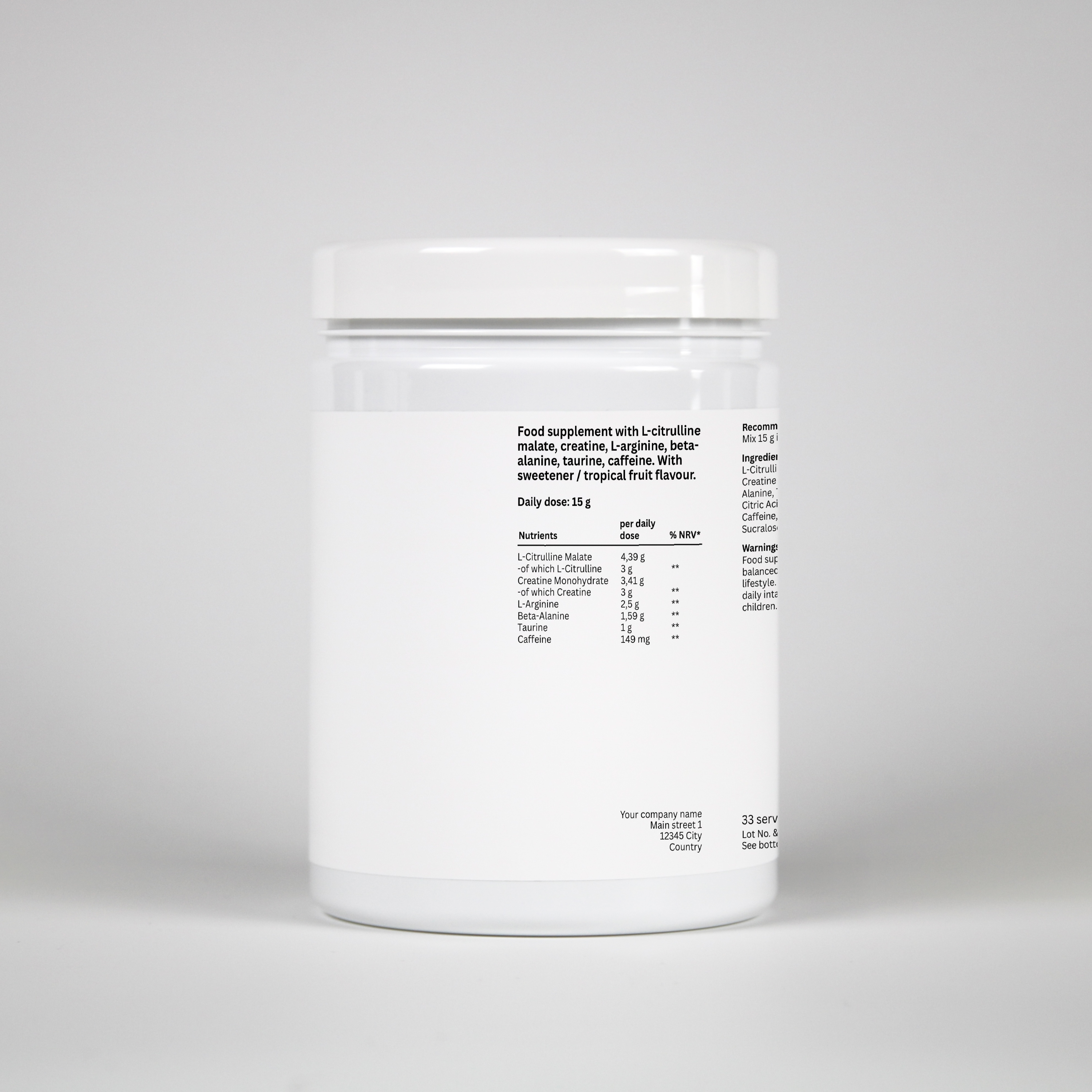 Pre-Workout Booster Tropical - 500g