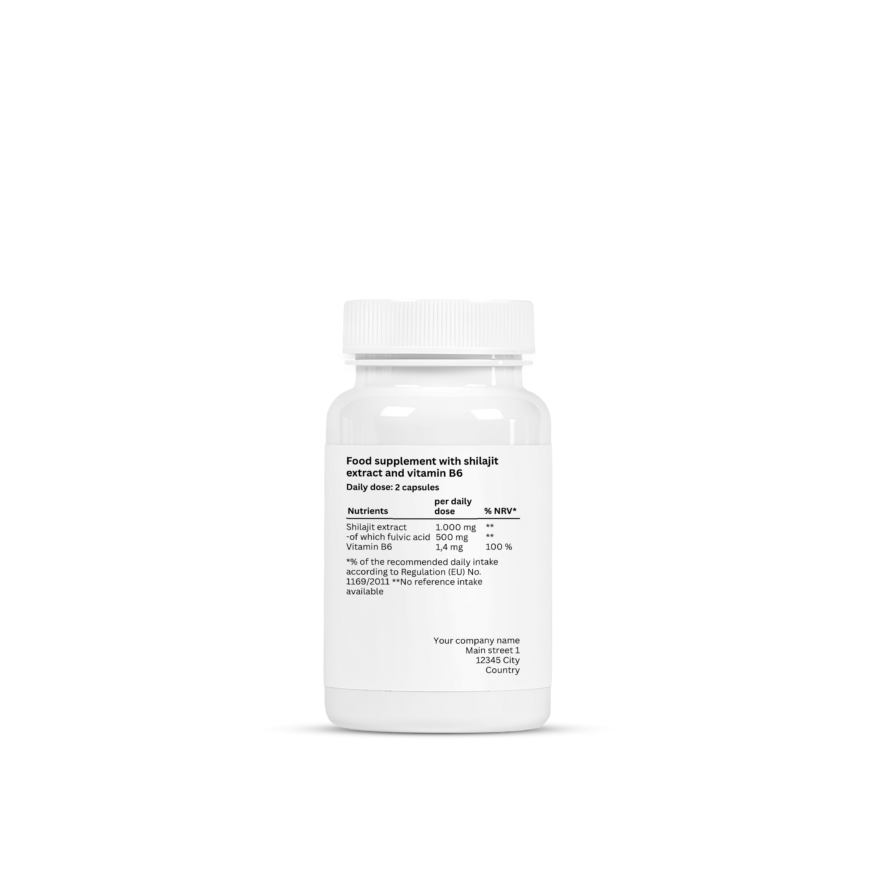 Shilajit + Vitamin B6 - 60 Capsules